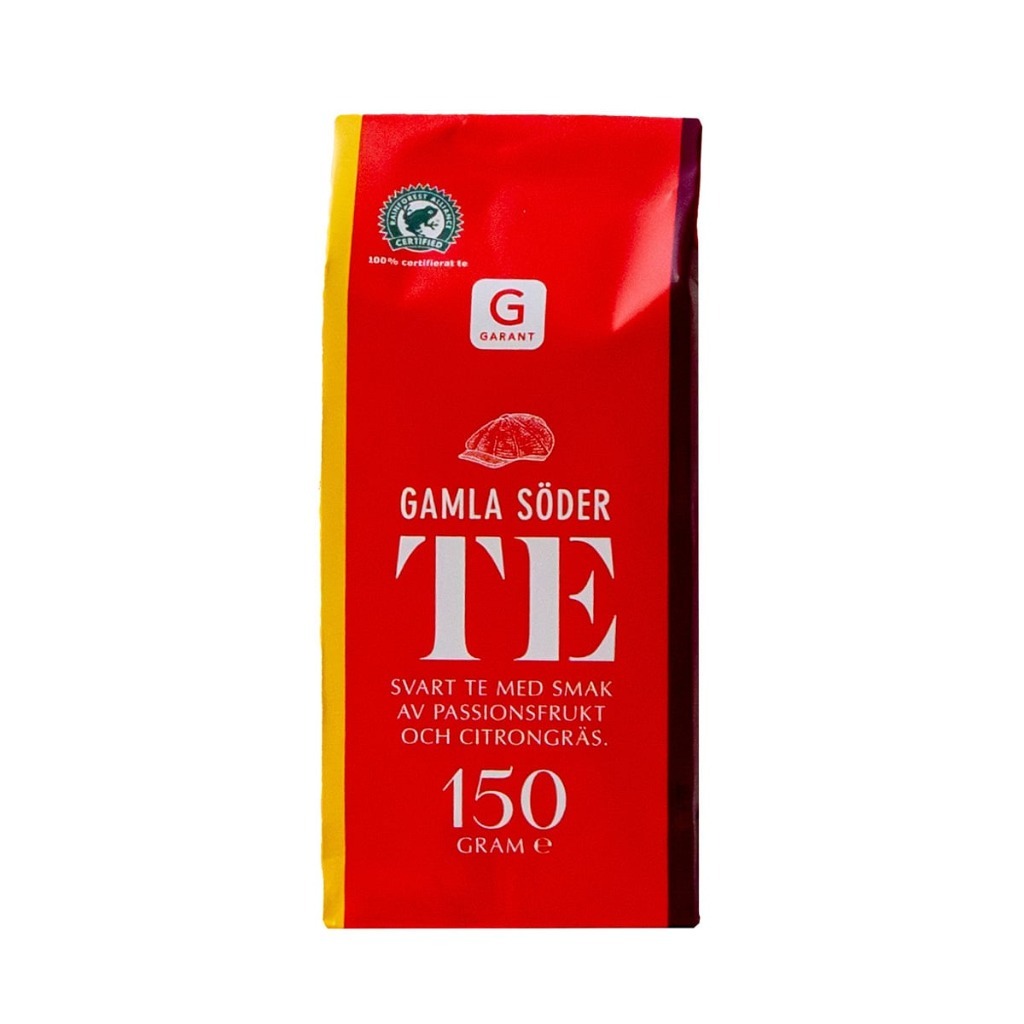 SZWEDZKA HERBATA GARANT GAMLA SODER Czarna Marakuja Trawa Cytry 150g ...