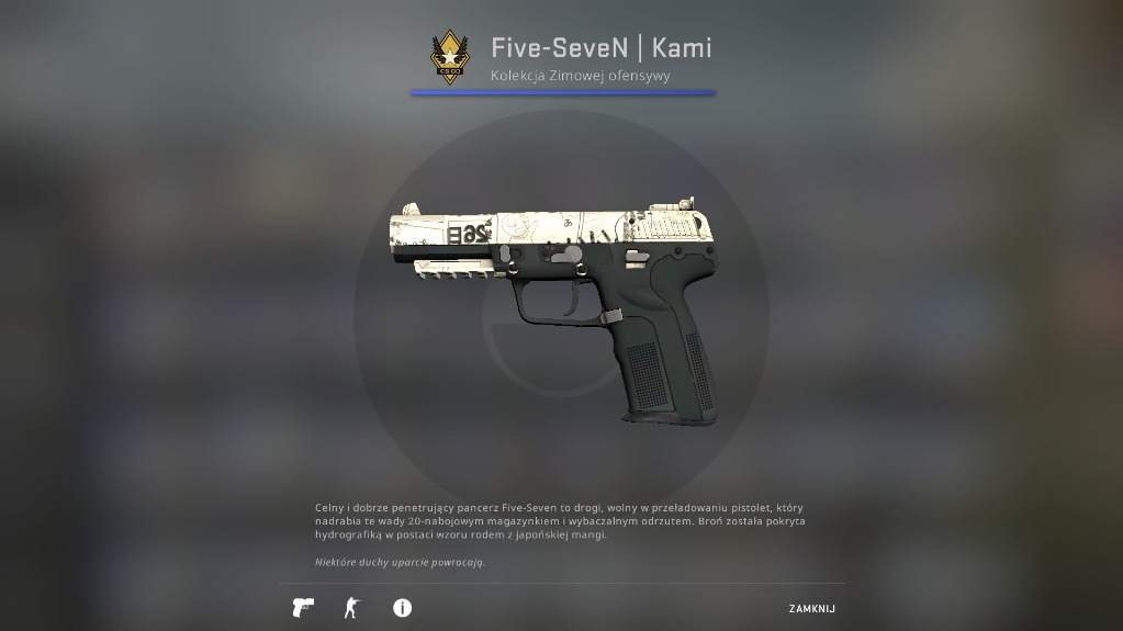 FiveSeven Kami with face RARE PATTERN Warszawa Kup teraz na