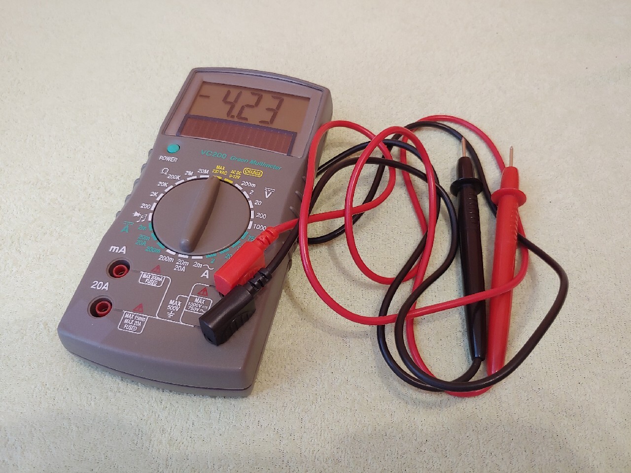 Miernik prądu Multimetr VC200 Voltcraft Green Multimeter | Bielsko ...