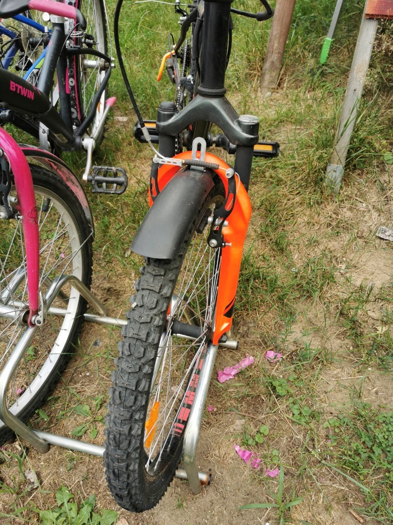 Rower Decathlon 20 pomarańczowy dla chłopca Antoniew Kup teraz na Allegro Lokalnie