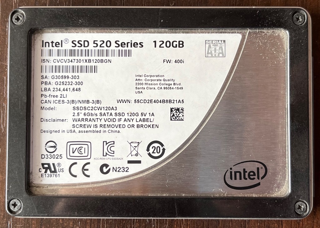 Intel SSDSC2CW120A3 120GB d Licytacja na Allegro Lokalnie