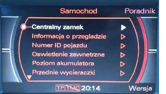 Audi Mmi 2g Pl Menu Lektor Pl Mapy 2020 Kup Teraz Za 200 00 Zl Ostrow Wielkopolski Allegro Lokalnie