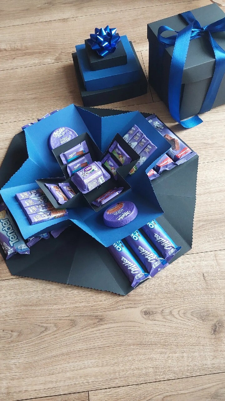 Exploding Box ze słodyczami Rudnik Ogłoszenie na Allegro Lokalnie