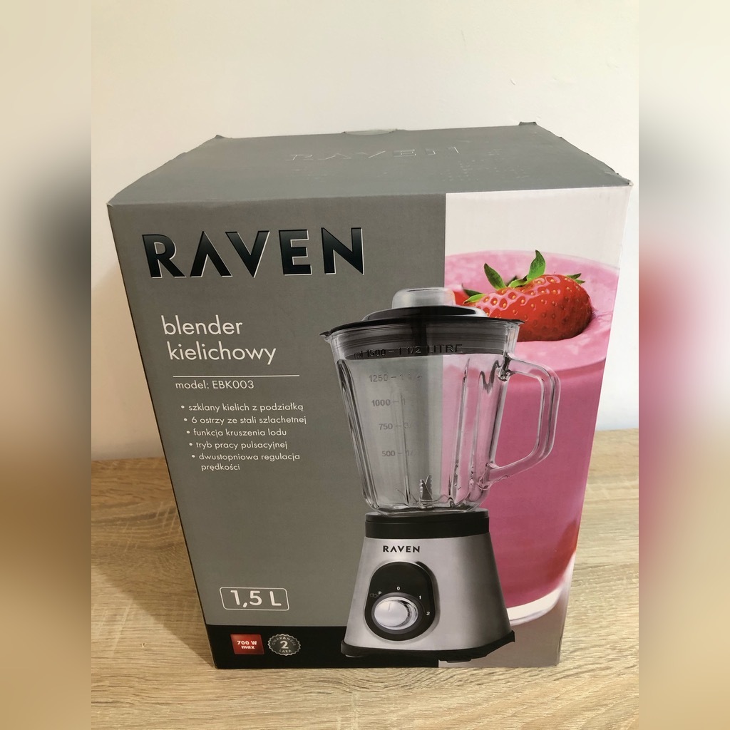 Blender Raven, Stal nierdzewna, Gwarancja Kraków Kup teraz na