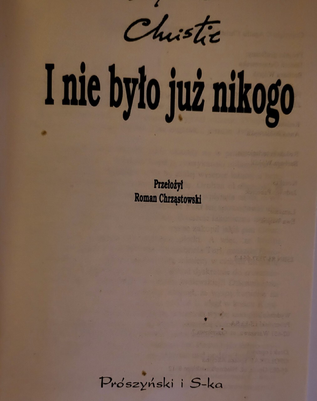 I Nie Było Już Nikogo Agatha Christie Pdf Agatha Christie I nie było już nikogo | Zawiercie | Kup teraz na