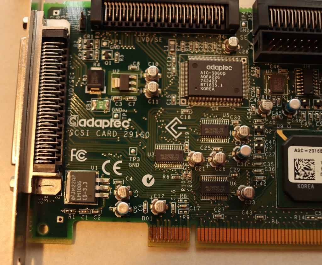 Adaptec 29160 Ultra160 SCSI Card od HP plus taśma Warszawa Kup