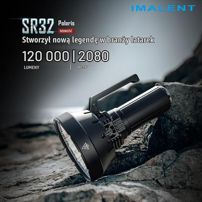 IMALENT SR32 Najjaśniejsza reflektor, 120 000 lumenów