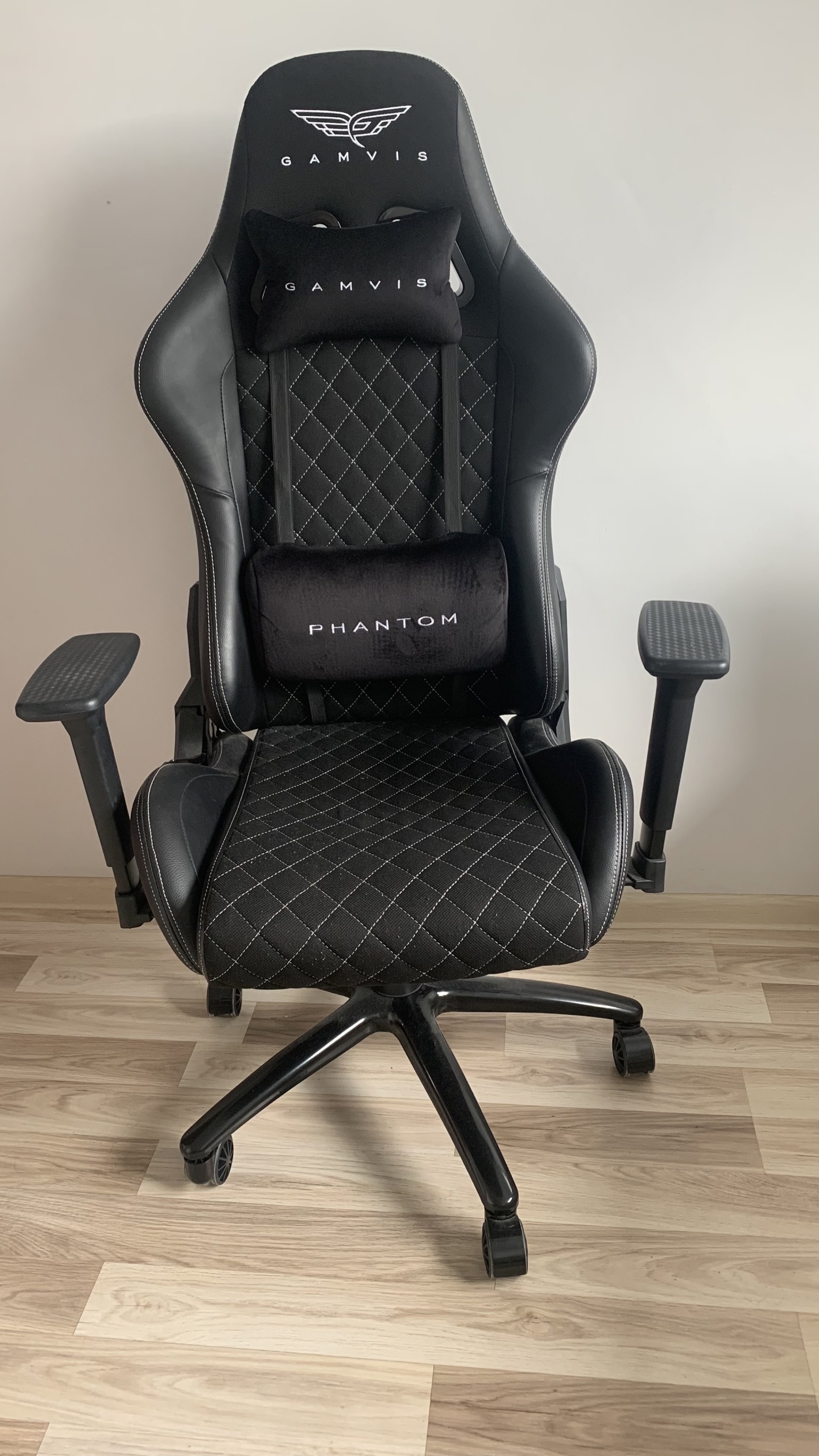 Gamvis PHANTOM Fabric Gaming Chair - Black/Blue - Gamvis Gaming Chairs