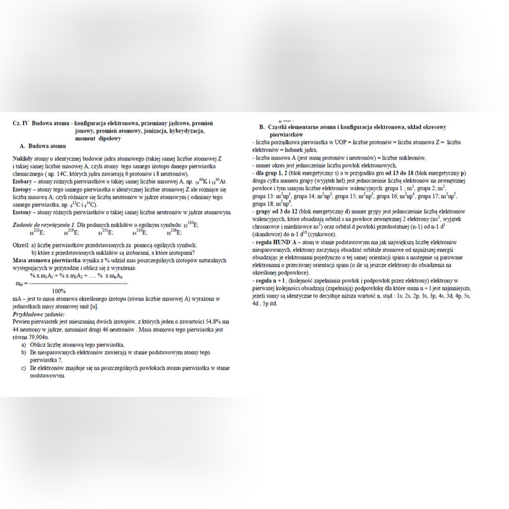 Notatki Z Chemii Do Matury Pdf