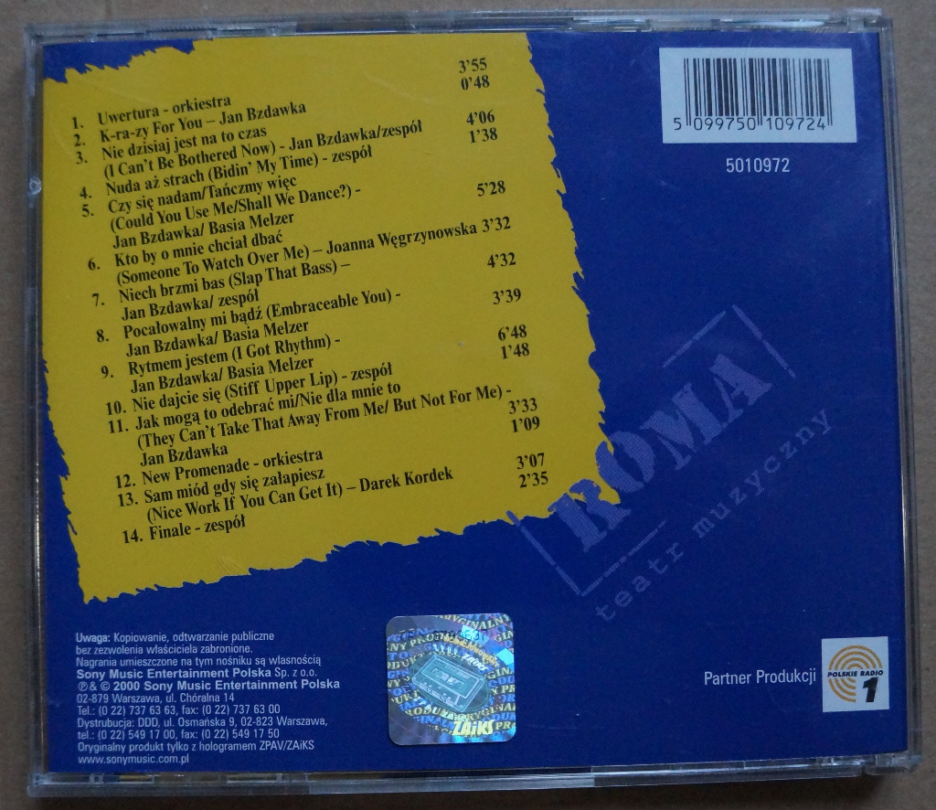 Crazy For You Gershwin musical Teatr Muzyczny Roma Radom Kup teraz na Allegro Lokalnie