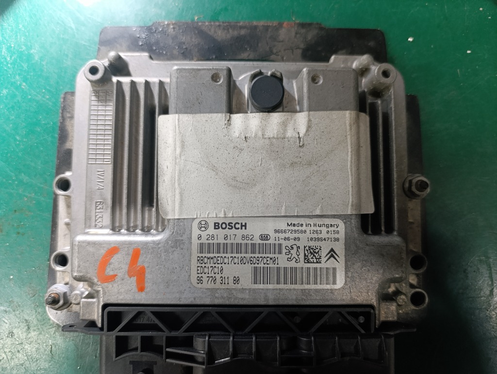 КОМП'ЮТЕР БЛОК КЕРУВАННЯ ДВИГУНА 9677031180 CITROEN C4 II 1.6 E-HDI IMMO ВИКЛЮЧЕНИЙ 