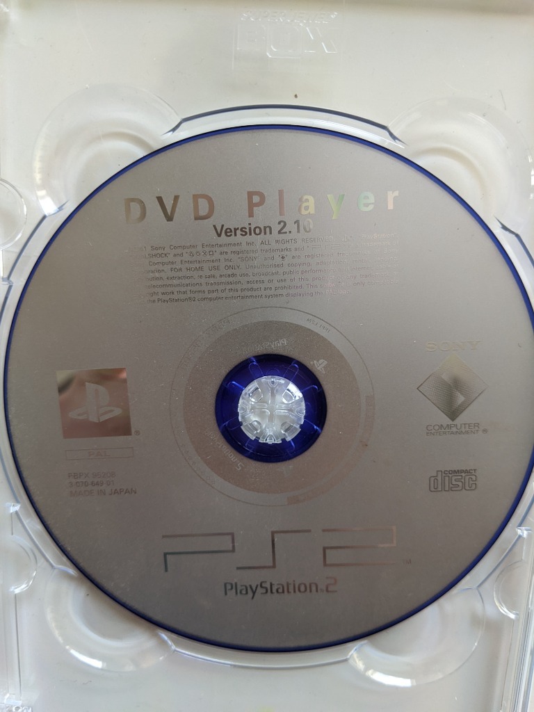Playstation 2 DVD Player version 2.10 retro Łódź Licytacja na