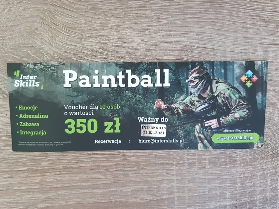 Voucher na Paintball / 10 osób Lisia Góra Kup teraz na Allegro Lokalnie
