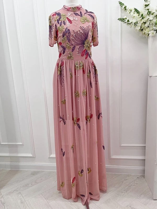 Sukienka zdobiona z rozcięciem na wesele Frock and Frill 36 S