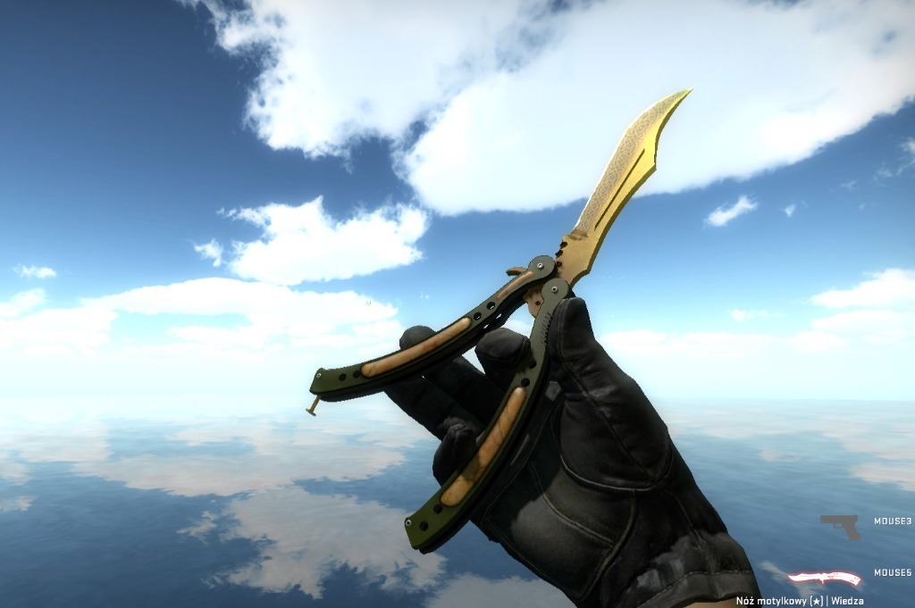 CS GO Nóż motylkowy WIEDZA / Butterfly Knife LORE Biała Podlaska