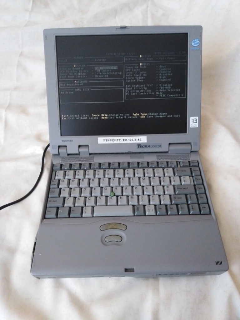 Toshiba Tecra 500 CDT Vintage laptop Zielona Góra Kup teraz na