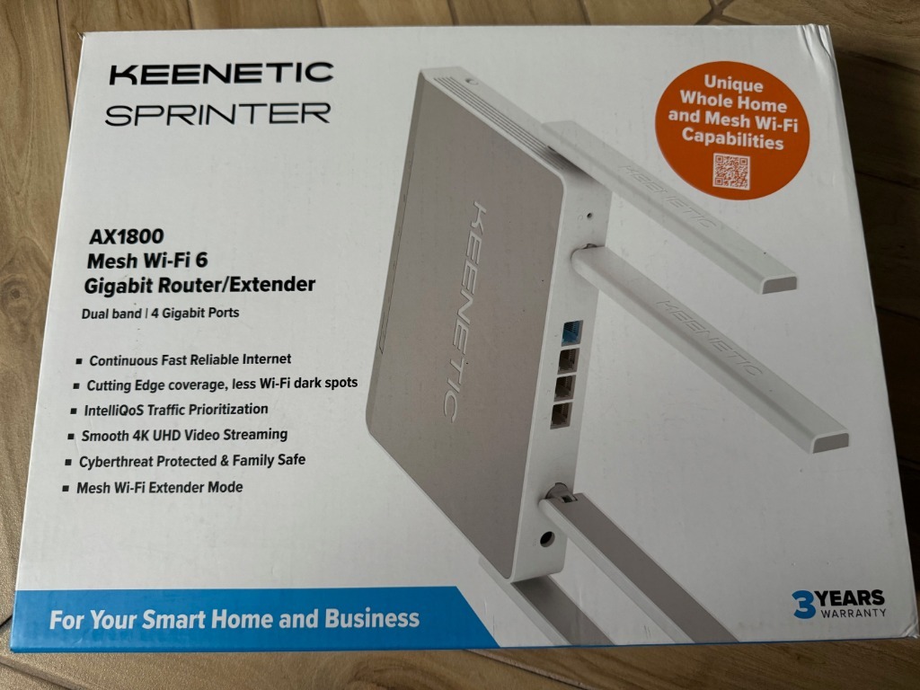 Router Keenetic Sprinter AX1800 KN3710 Mesh | Poznań | Kup teraz na ...