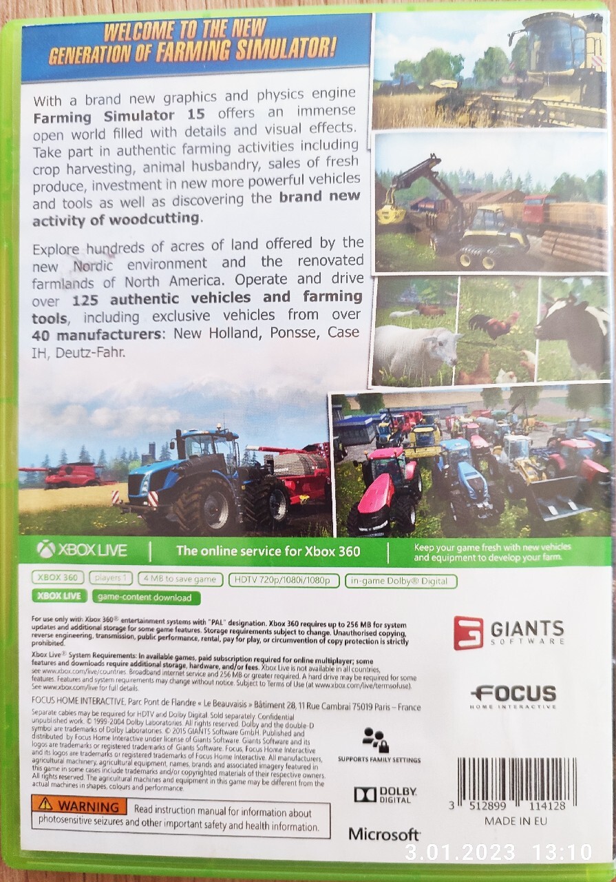 Farming simulator 15 xbox 360 Międzychód Kup teraz na Allegro Lokalnie