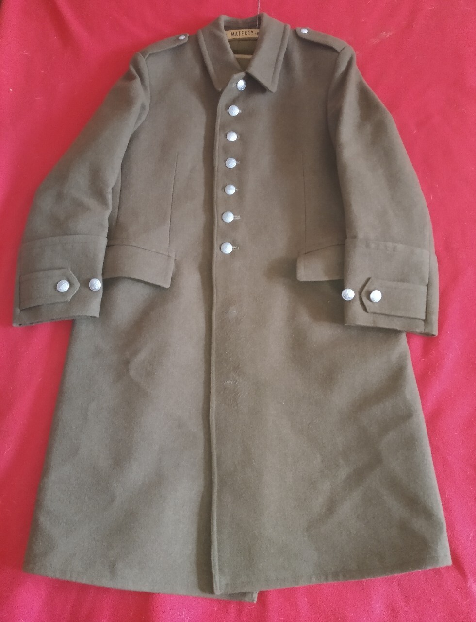 Płaszcz wojskowy LWP, sukno mundurowe. | Kobylany | Licytacja na ...