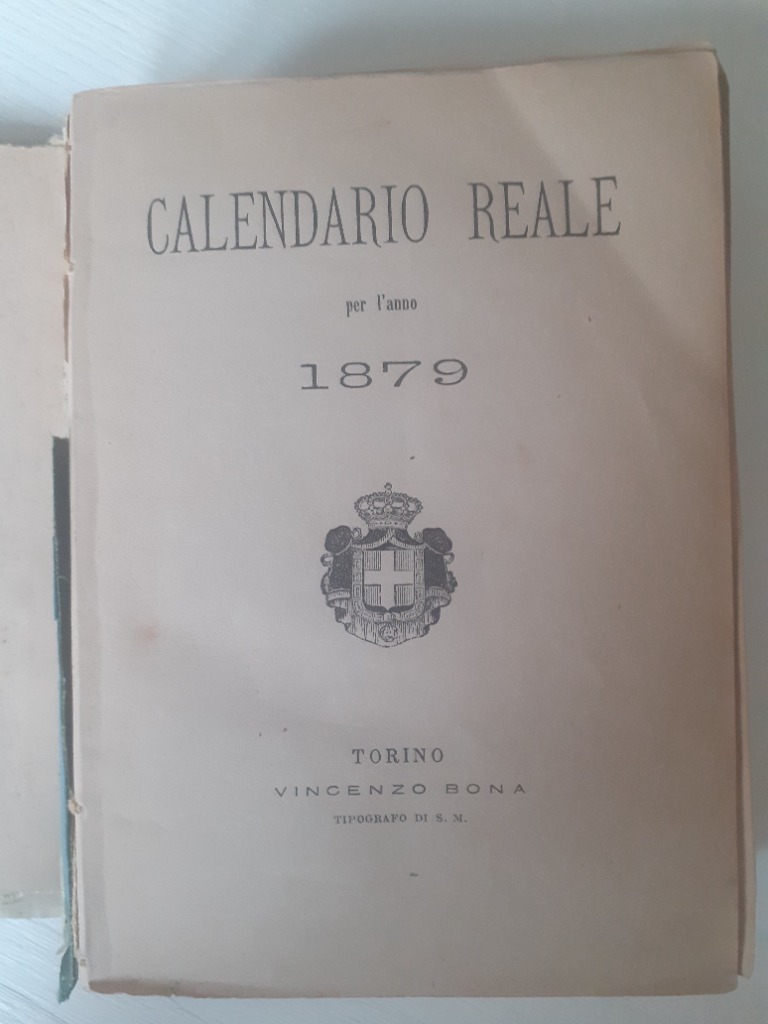 Calendario Reale 1879 rok Łódź Licytacja na Allegro Lokalnie