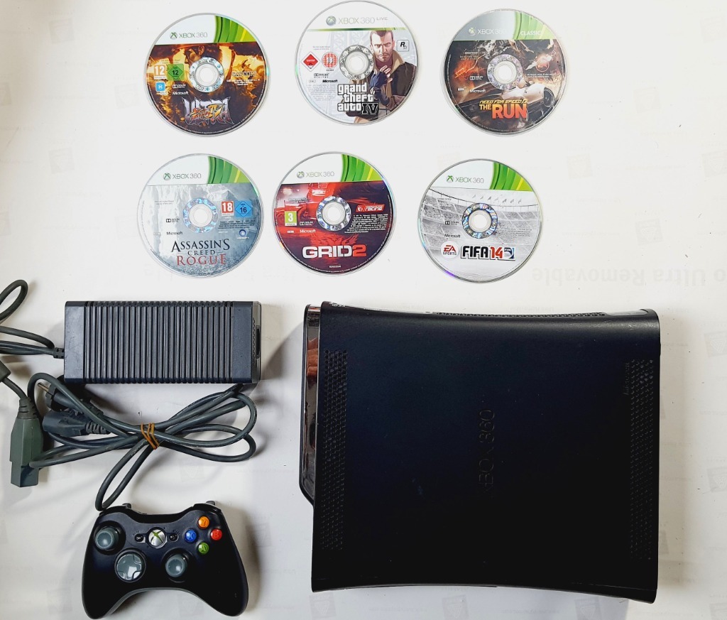 KONSOLA XBOX 360 Elite Jasper 120 gb, gry , pad. Wrocław Kup teraz na Allegro Lokalnie