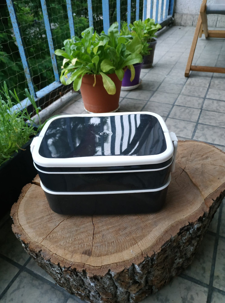 IKEA FLOTTIG Pudełko na lunch CZARNO BIAŁE 21x13cm Warszawa Kup