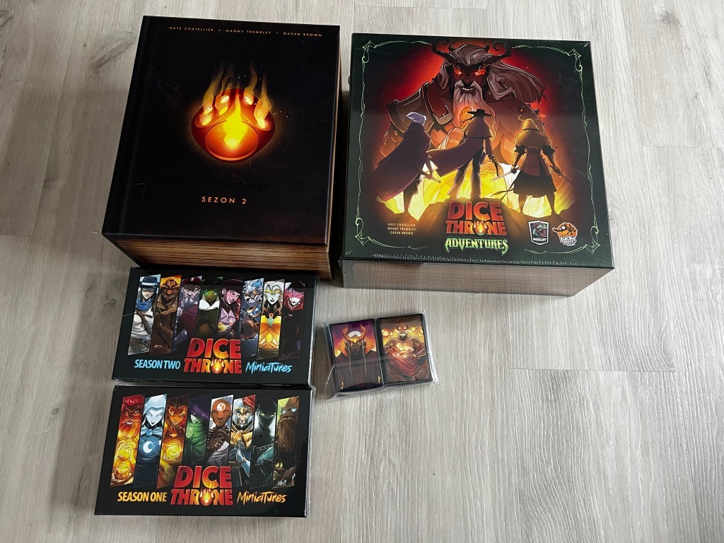 Wielki zestaw Dice Throne S1 S2 Adventures Wrocław Licytacja na