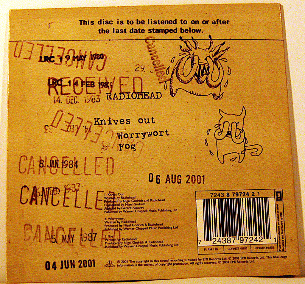 RADIOHEAD KNIVES OUT CD’S/DIGIPAK,UK ŁÓDŹ Kup teraz na Allegro