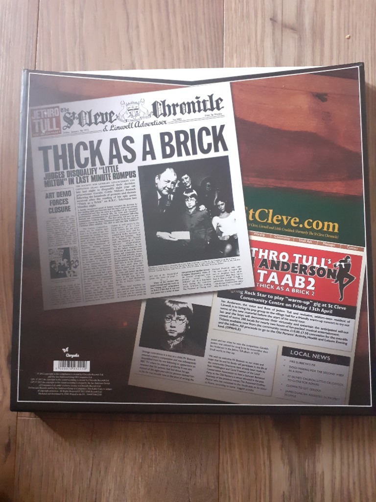 JETHRO TULL THICK AS A BRICK 1&2 BOX | Terespol | Kup teraz na Allegro ...