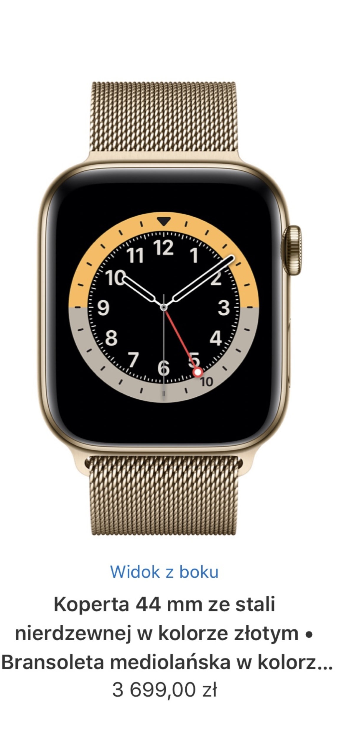 Apple Watch series 5 stal nierdzewna zloty 44mm Szczecin Kup teraz