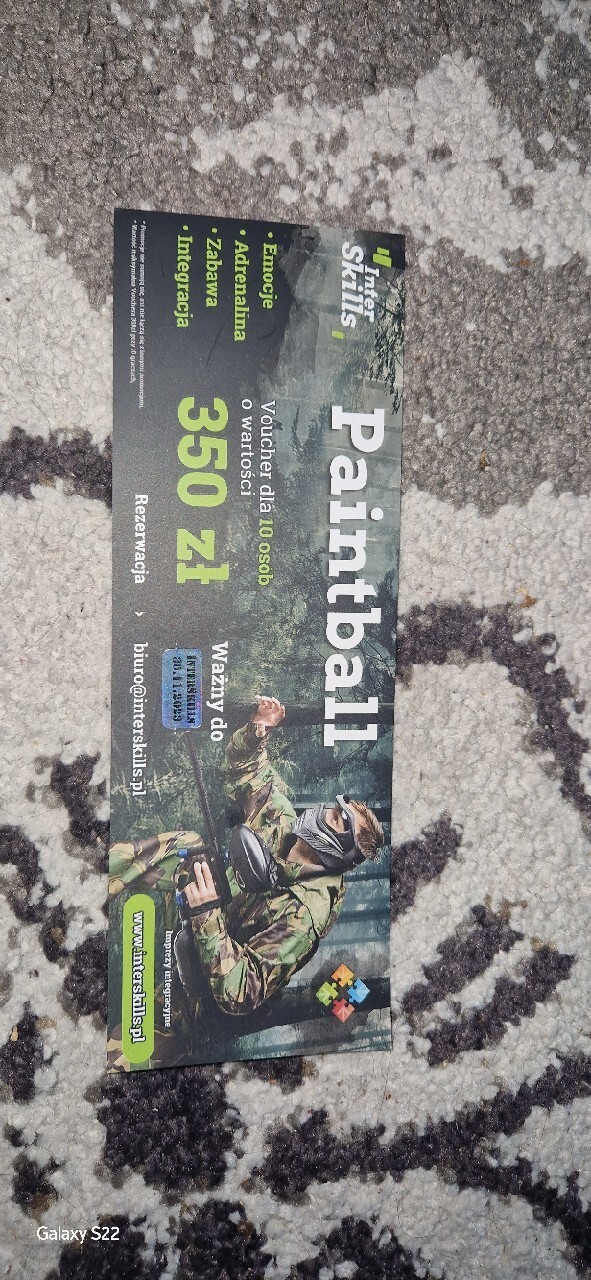 Voucher paintball dla 10 osób Kraków Kup teraz na Allegro Lokalnie