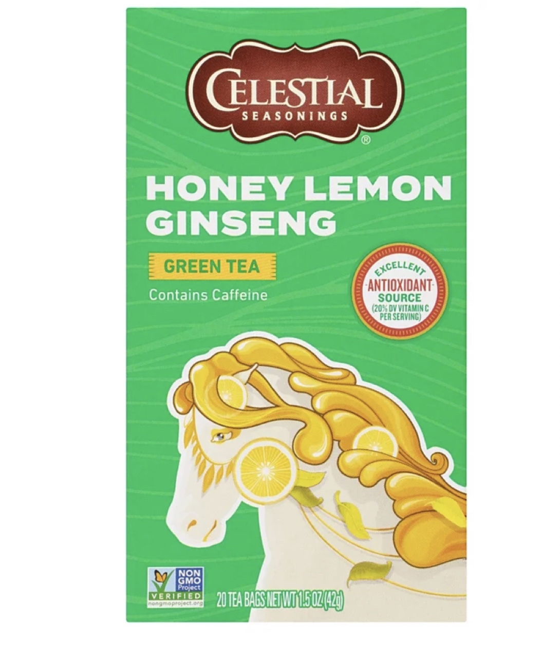 Celestial Seasonings Honey Lemon Ginseng Green Tea Warszawa Kup