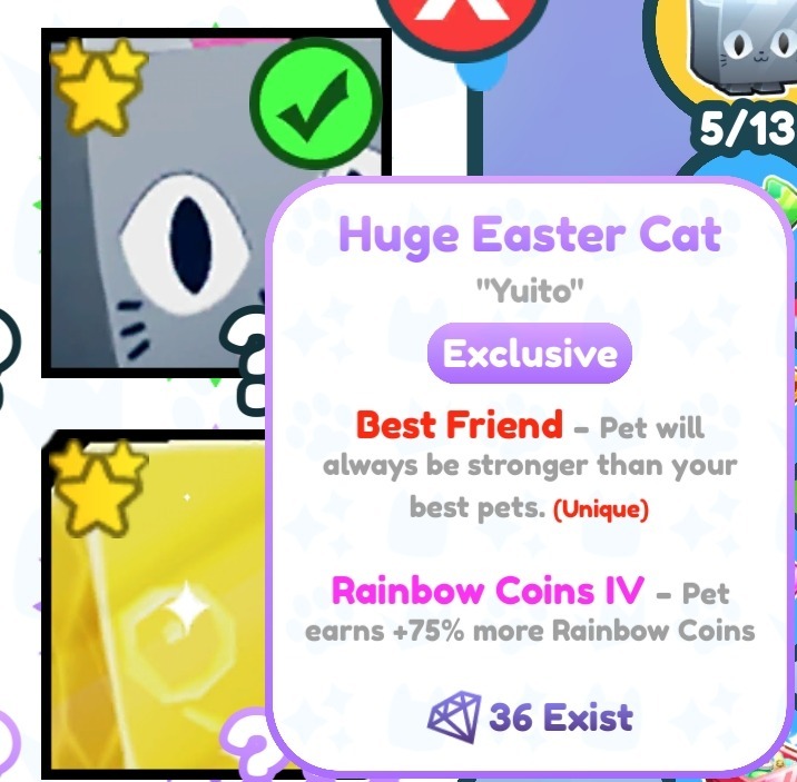 Huge Easter Cat/ Pet Simulator X Walim Kup teraz na Allegro Lokalnie