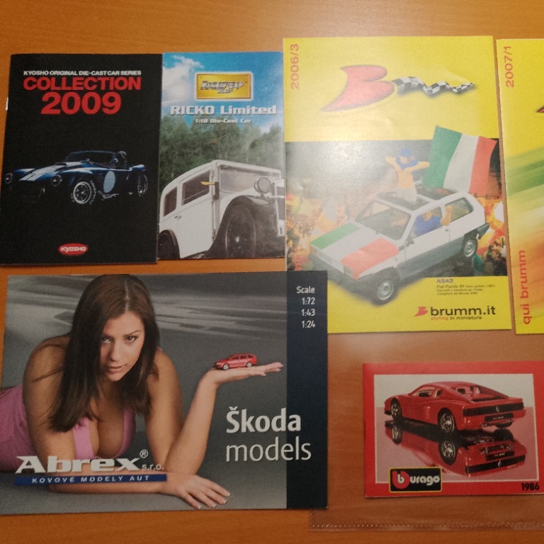 Bburago katalog '86 Abrex Kyosho Brumm Ricko 6szt. Gliwice