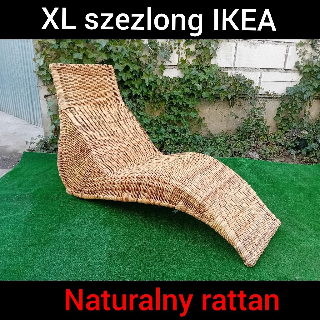 Naturalny rattan xl szezlong lezanka rattanowa Głogów Kup teraz na
