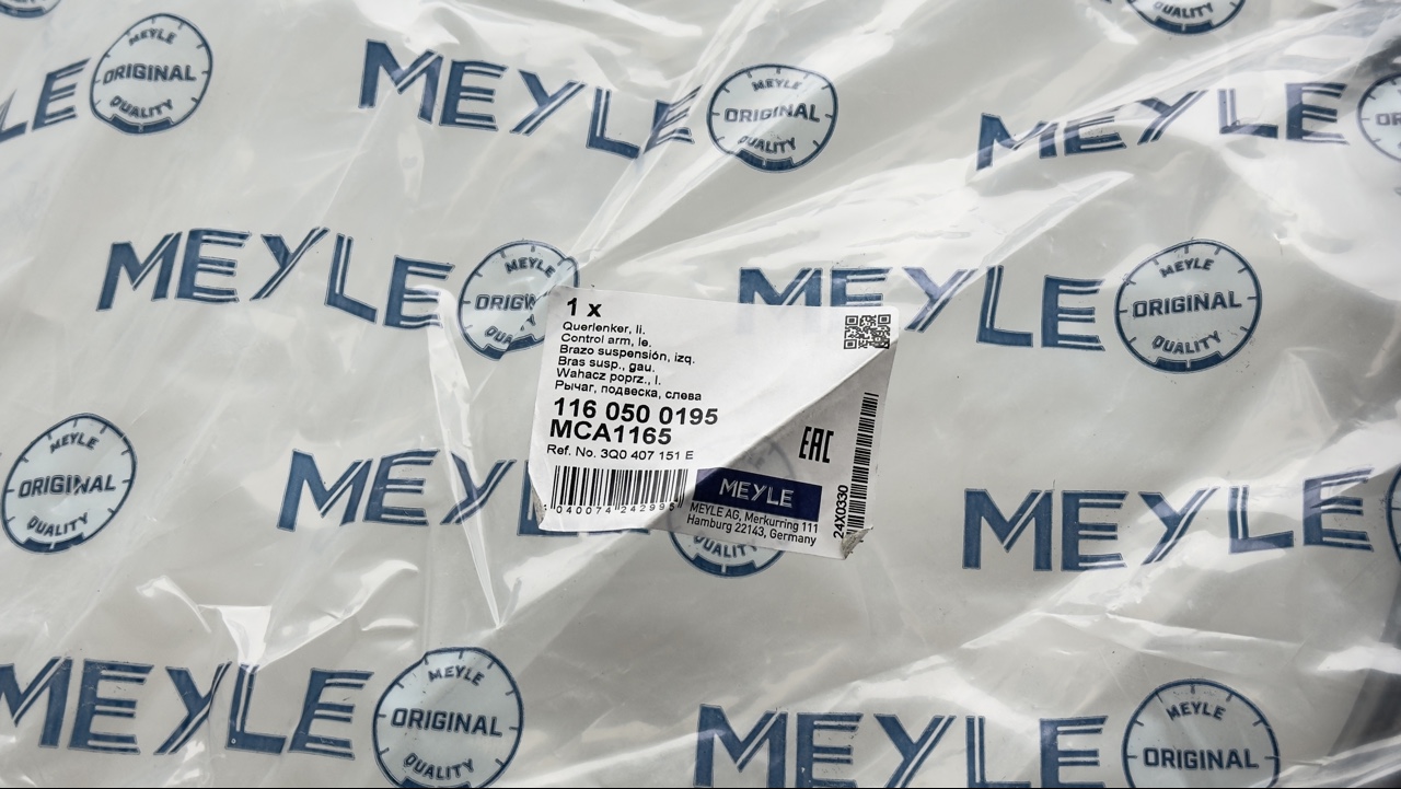 ВАЖІЛЬ ЛІВИЙ MEYLE 116 050 0195 MCA1165 3Q0407151E 