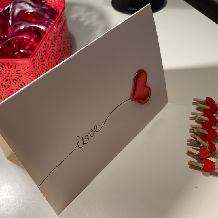 Zdjęcie oferty: Miłość karty Walentynki pocztówki Love, 1 szt.