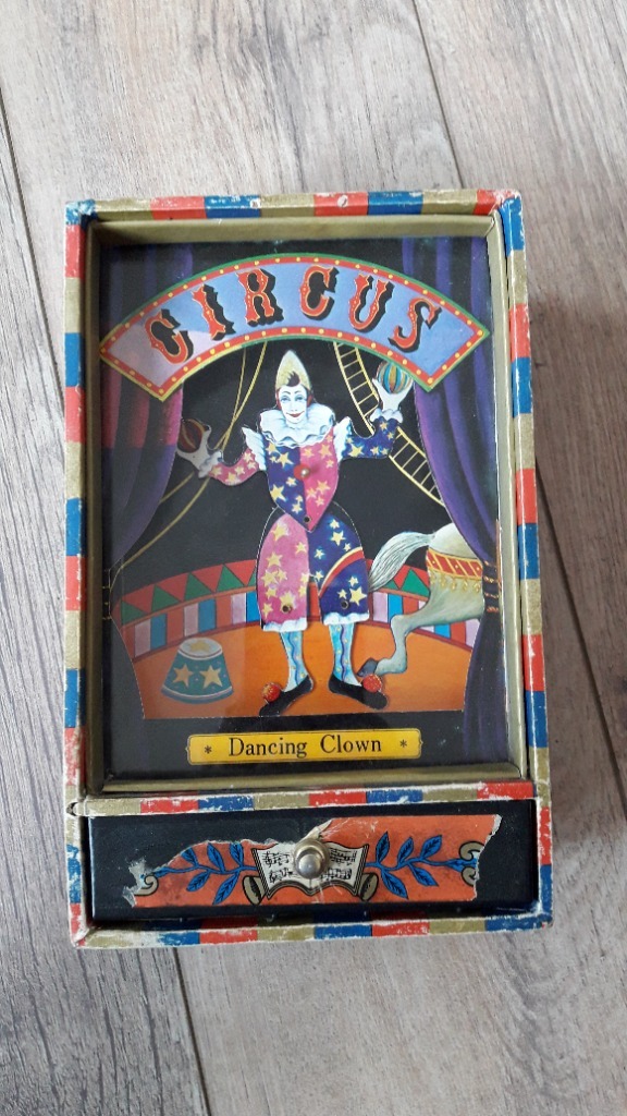 pozytywkazabawkaTAŃCZĄCY KLAUNmusic box warszawa Licytacja na Allegro Lokalnie