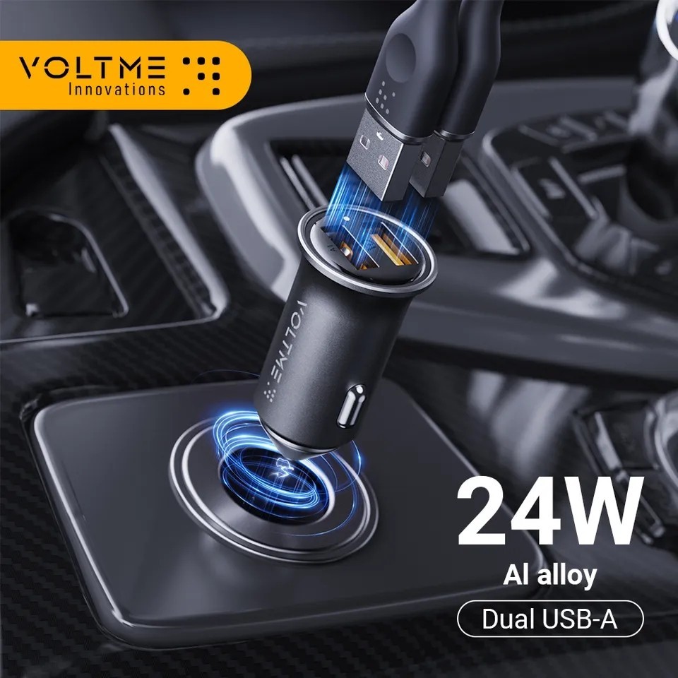 VOLTME CAZO 24AA ЗАРЯДНИЙ ПРИСТРІЙ АВТОМОБІЛЬНА 24W МЕТАЛ 