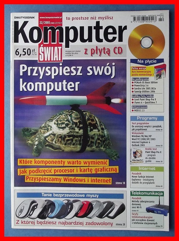 KOMPUTER ŚWIAT 22/2005 (184) PRZYŚPIESZ KOMPUTER Łask Kup teraz