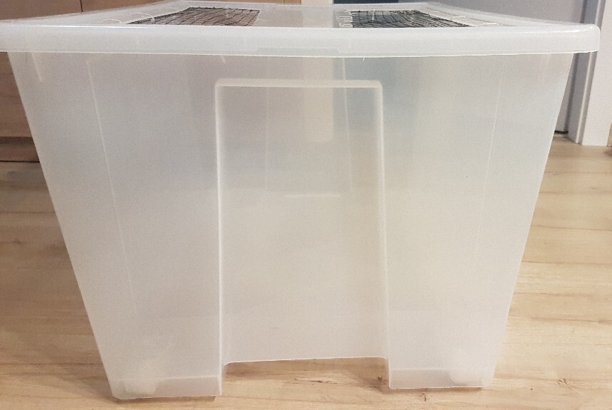 Ikea Samla 130l pojemnik z pokrywą osiatkowaną Wrocław Kup teraz na