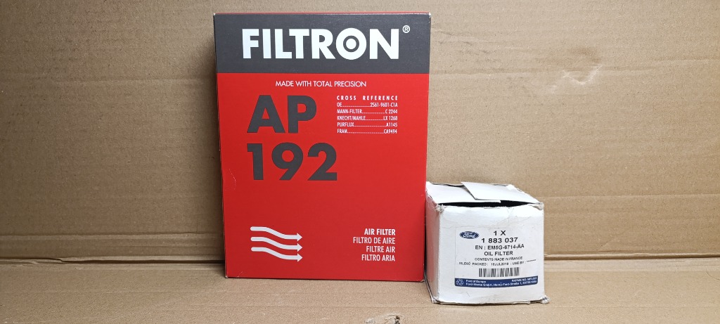 ФІЛЬТР ПОВІТРЯ AP192 I ФІЛЬТР МАСТИЛА EM5G-6714-AA FORD FIESTA 