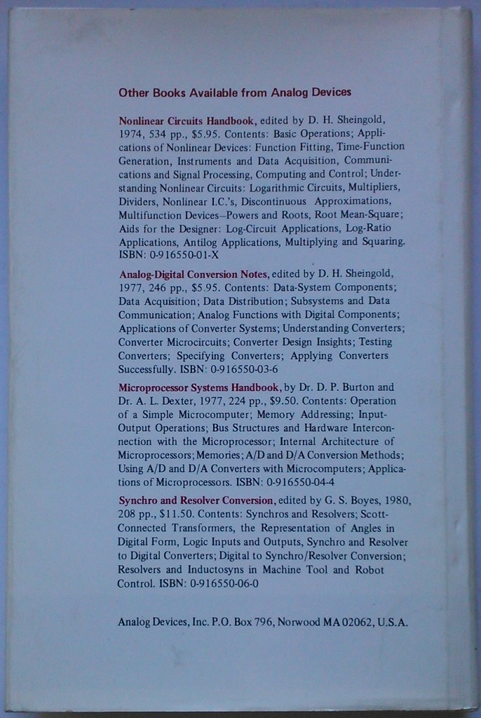 Analog Devices. Transducer interfacing handbook. Poznań Kup teraz