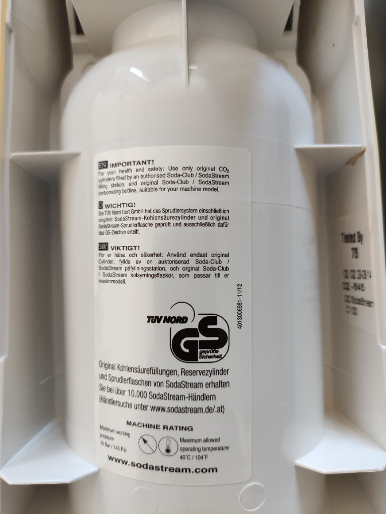 Saturator Syfon do wody SodaStream C100 Tarnobrzeg Licytacja na