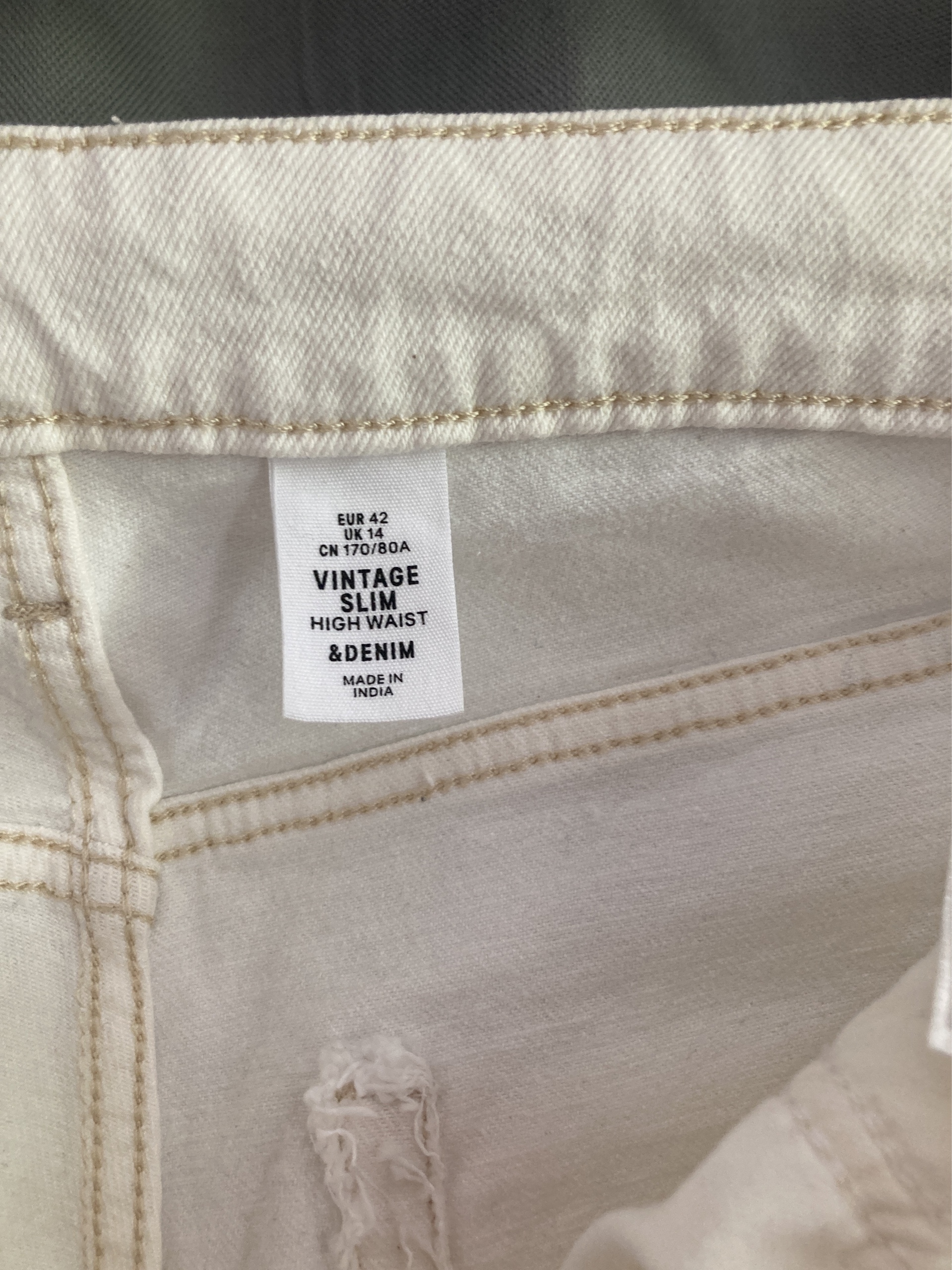 Vintage slim high waist h&m top