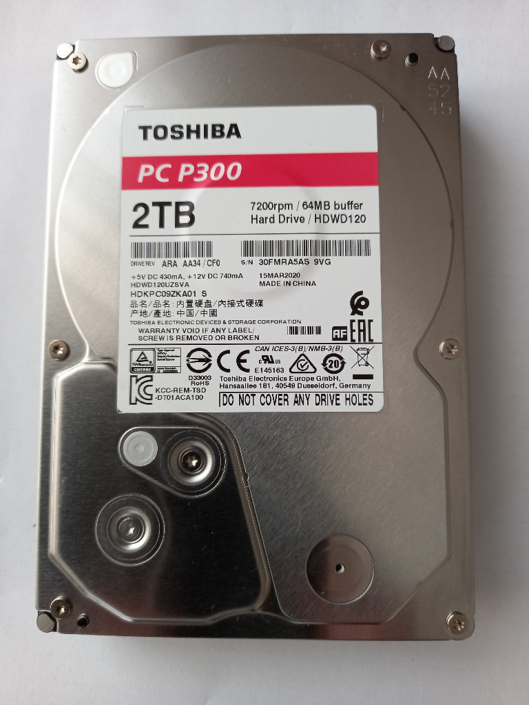 Dysk 2TB Toshiba HDWD120 SATA III 3,5" 7200 PRM | Tomaszów Lubelski ...