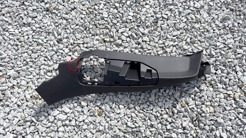 ЗАХИСТ MASKOWANIA СТІЙКИ C, LEWA, TYL, RENAULT MEGANE IV HB 769188534R 