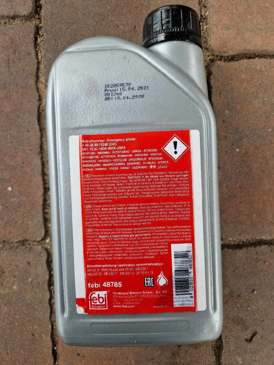 FEBI 48785 OLEJ PRZEKŁADNIOWY 75W85 GL-5 1L | Sitawka | Ogłoszenie na ...