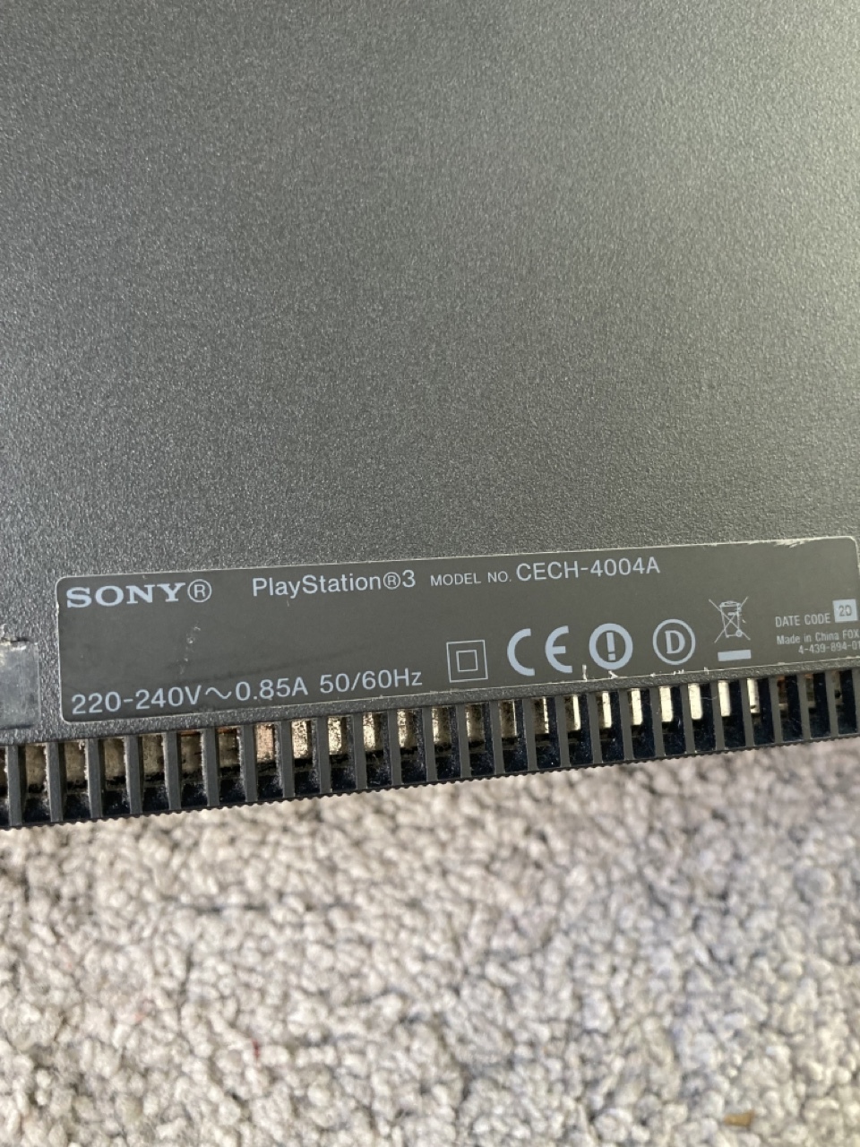 Ps3 super slim CECH4004A uszkodzona Lubsko Licytacja na Allegro Lokalnie