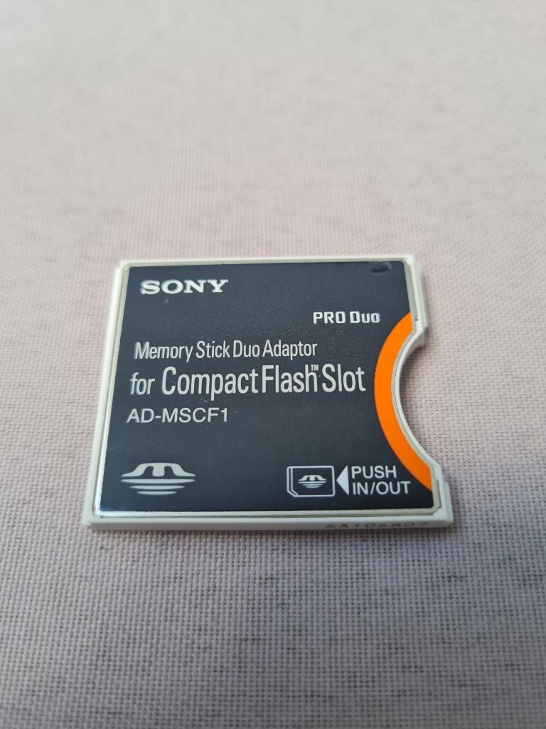 ADAPTER CompactFlash NA KARTY MS SONY ADMSCF1 Niepołomice Kup